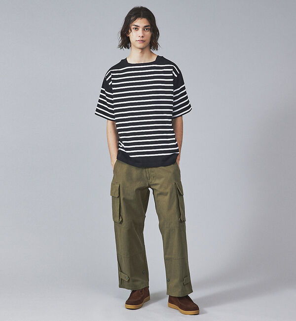 ABAHOUSE「【MONTKEMMEL / モンケメル】オーバーサイズ クルーネック/パネルボー」|Tシャツ・カットソー|