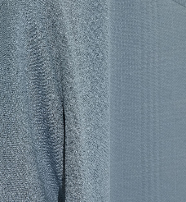 ABAHOUSE「【チェック柄】ジャガード Vネック 半袖 Tシャツ」|Tシャツ・カットソー|