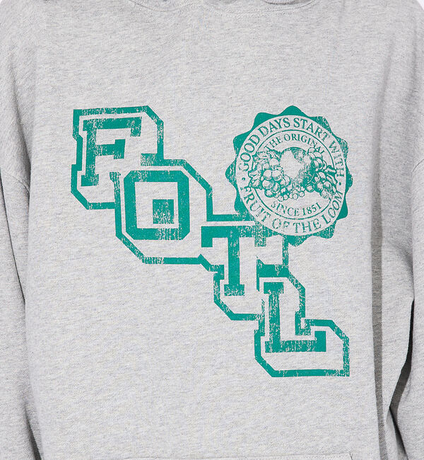 ABAHOUSE「【FRUIT OF THE LOOM/フルーツオブザルーム】FTLカレッジロゴレ」|パーカー|