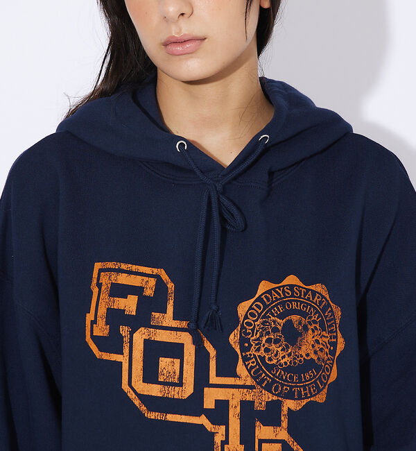 ABAHOUSE「【FRUIT OF THE LOOM/フルーツオブザルーム】FTLカレッジロゴレ」|パーカー|