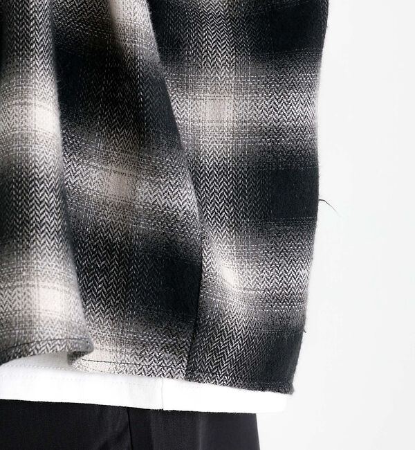 ABAHOUSE「【Revo./レボ】リラックスフィット オンブレチェック ネルシャツ/ユニセック」|シャツ・ブラウス|