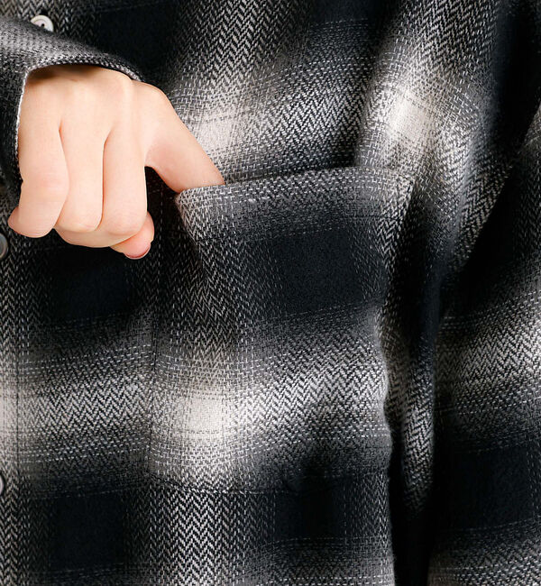 ABAHOUSE「【Revo./レボ】リラックスフィット オンブレチェック ネルシャツ/ユニセック」|シャツ・ブラウス|