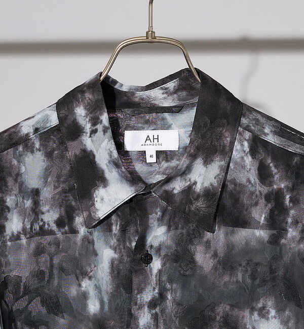 ABAHOUSE「【AH ABAHOUSE】アブストラクト柄 シアーシャツ」|シャツ・ブラウス|