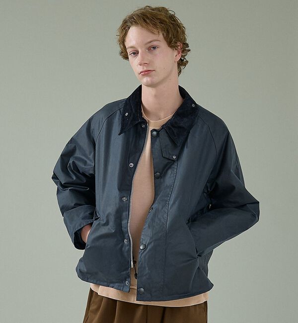 ABAHOUSE「【Barbour / バブアー】OS TRANSPORT / トランスポート ワ」|ブルゾン・スタジャン|ネイビー