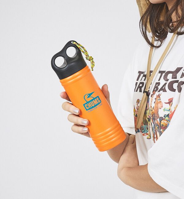 ABAHOUSE「【CHUMS/チャムス】キャンパーウェーブボトル / 携帯ボトル / 保温・保冷」|食器・キッチングッズ|オレンジ