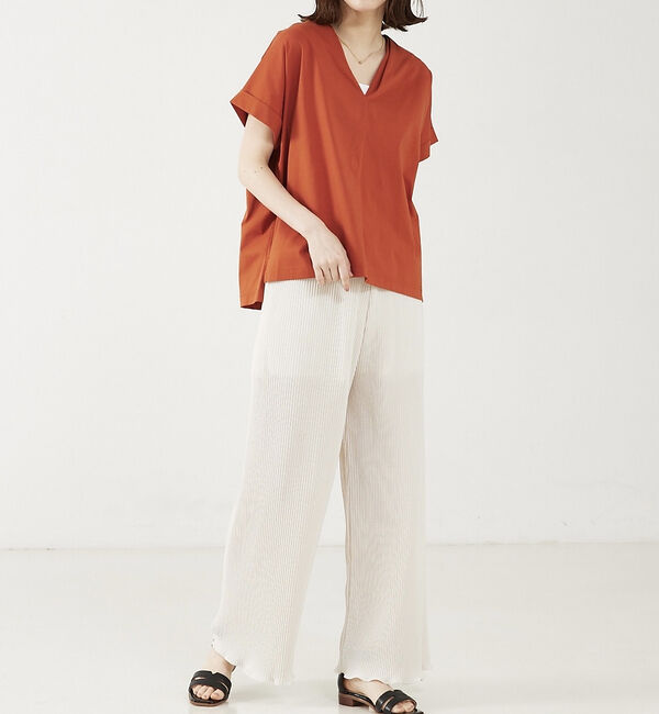 abahouse mavie「クリスタルプリーツパンツ」|その他|