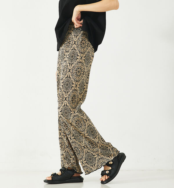 abahouse mavie「クリスタルプリーツパンツ」|その他|