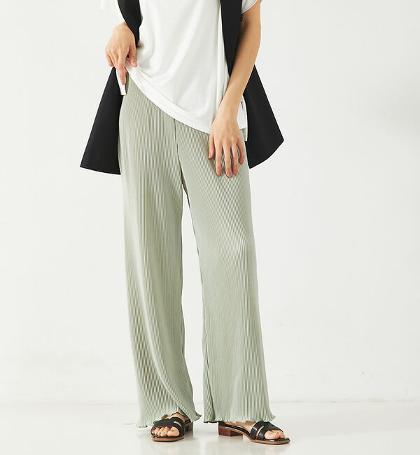 abahouse mavie「クリスタルプリーツパンツ」|その他|