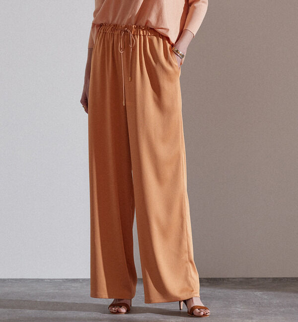 Liesse「ドロストイージーパンツ」|その他|オレンジ