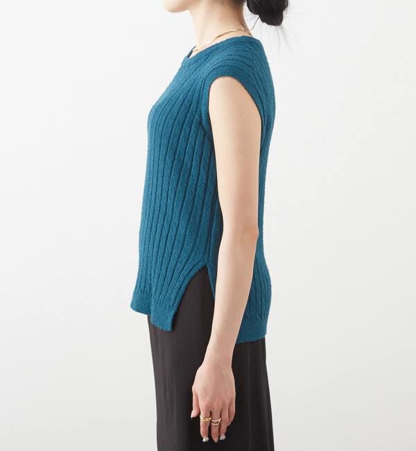 Liesse「コットンモールタンクトップ」|ニット・セーター|
