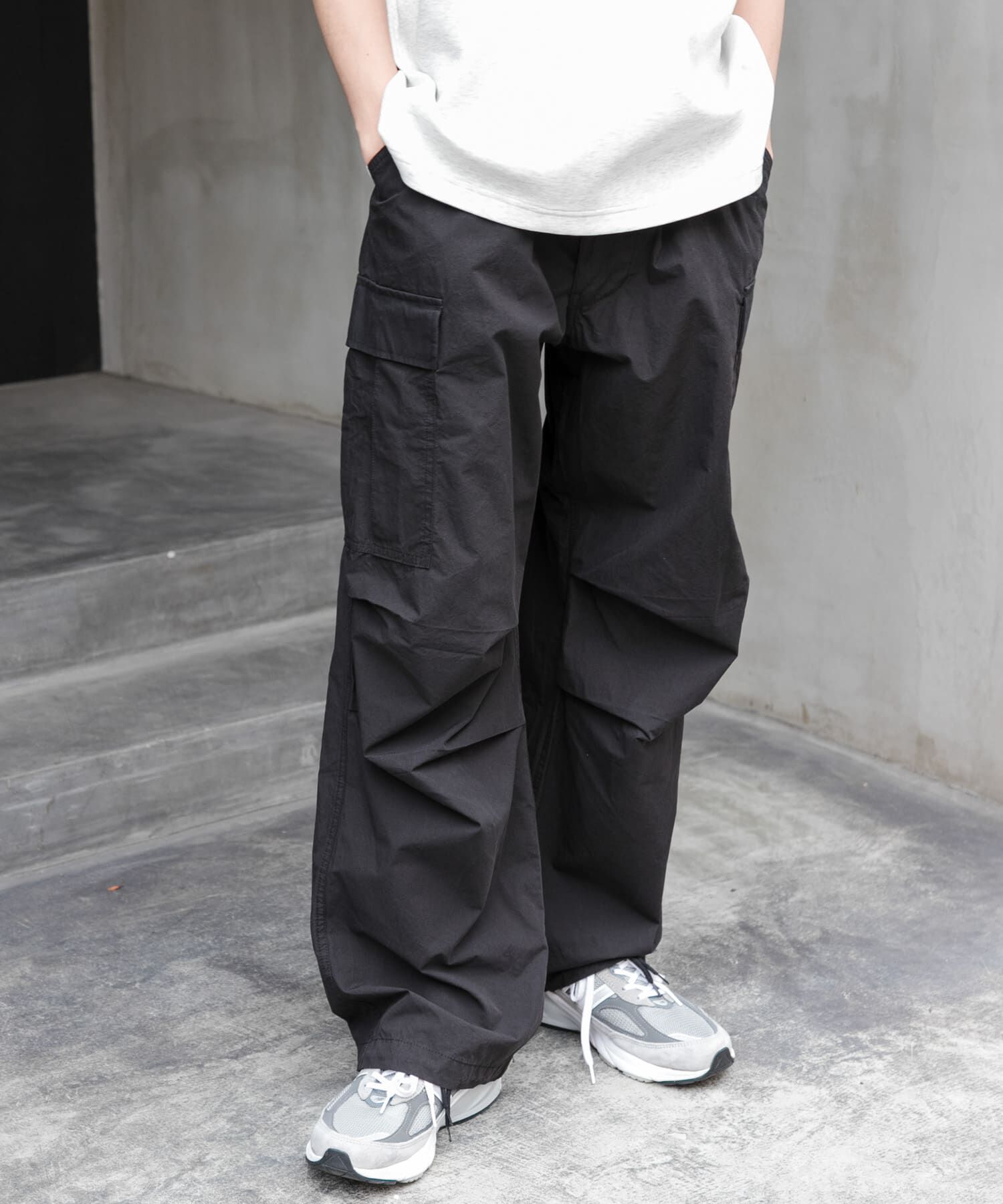 URBAN RESEARCH DOORS「FORK&SPOON　ミリタリーポケットパンツ」|その他|ブラック