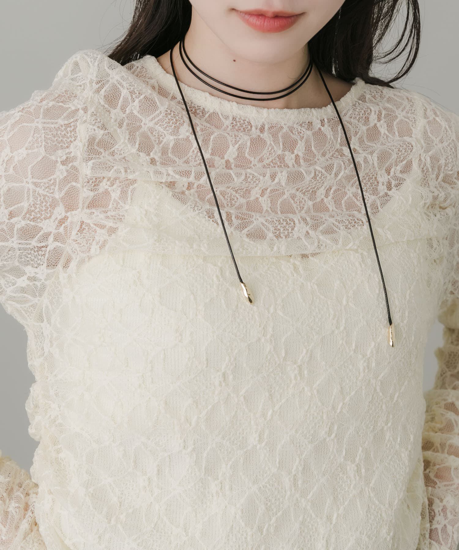 SMELLY「メタルコードチョーカーネックレス」|ネックレス|