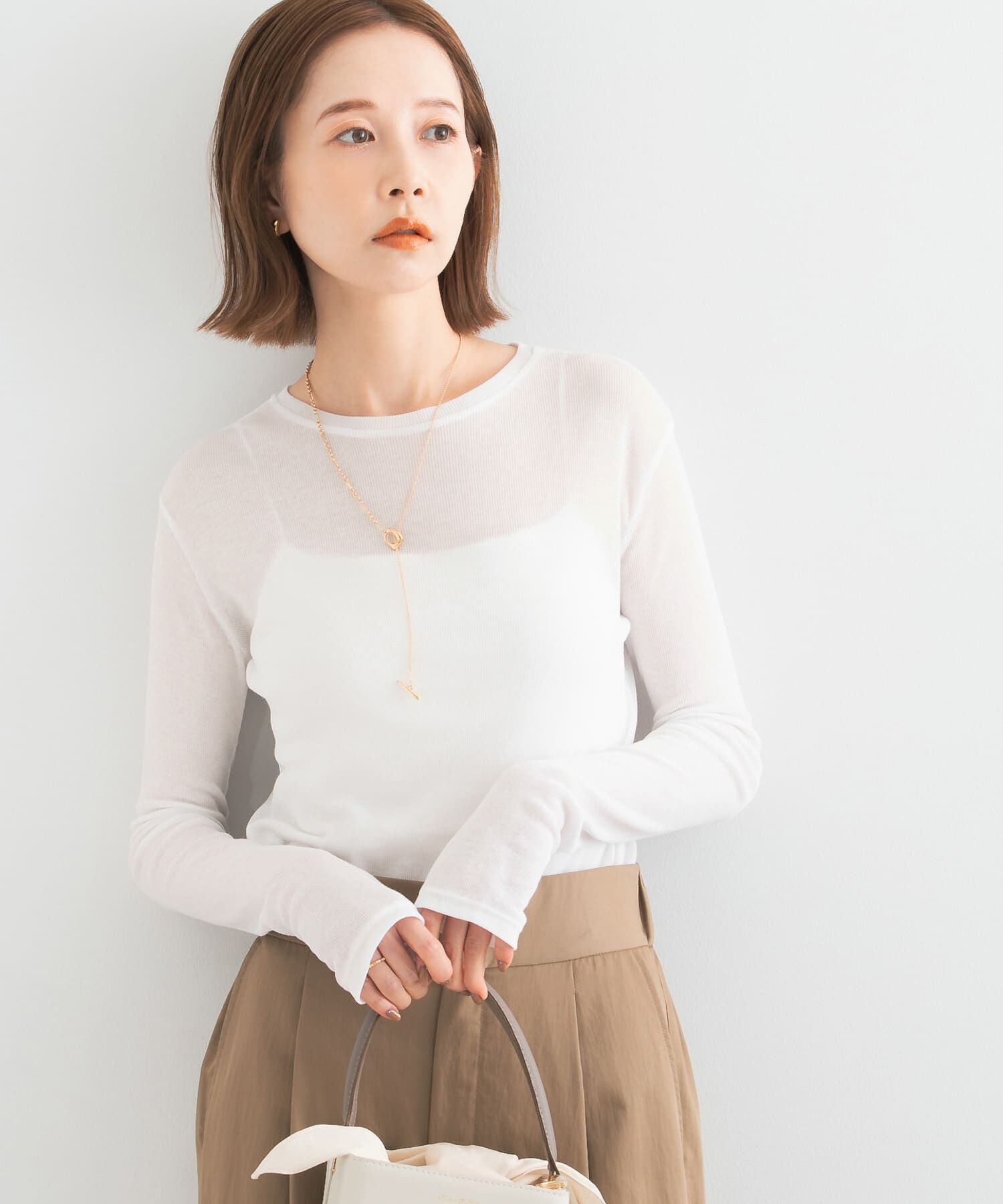 URBAN RESEARCH ROSSO「シアーテレコカットソー」|Tシャツ・カットソー|