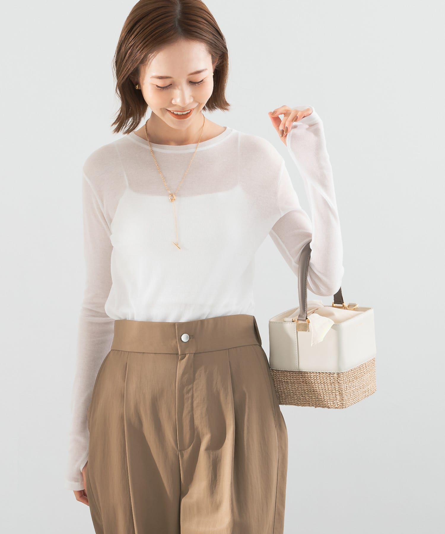 URBAN RESEARCH ROSSO「シアーテレコカットソー」|Tシャツ・カットソー|