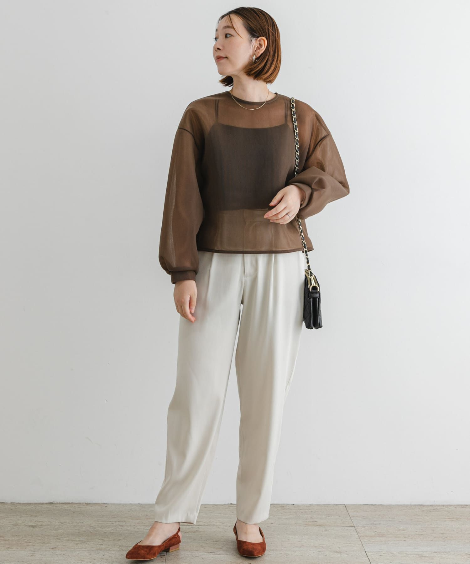 URBAN RESEARCH ROSSO「F by ROSSO　サテンストレッチカーブフォルムパンツ」|その他|