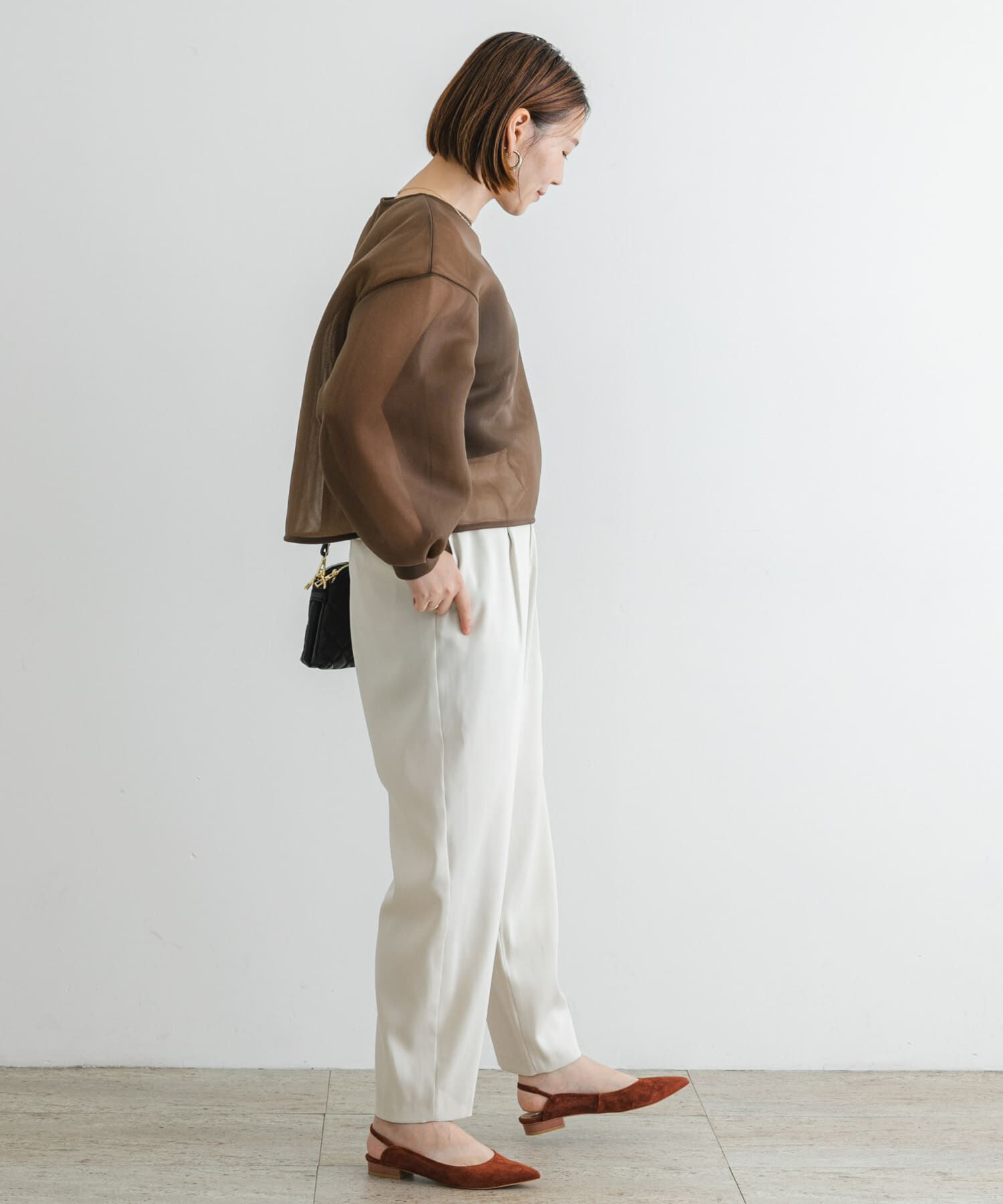 URBAN RESEARCH ROSSO「F by ROSSO　サテンストレッチカーブフォルムパンツ」|その他|