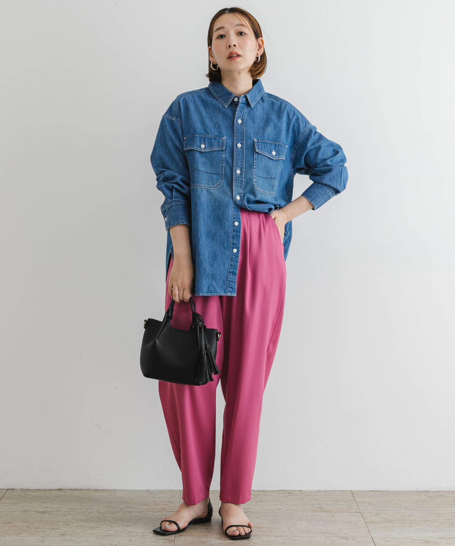 URBAN RESEARCH ROSSO「F by ROSSO　サテンストレッチカーブフォルムパンツ」|その他|