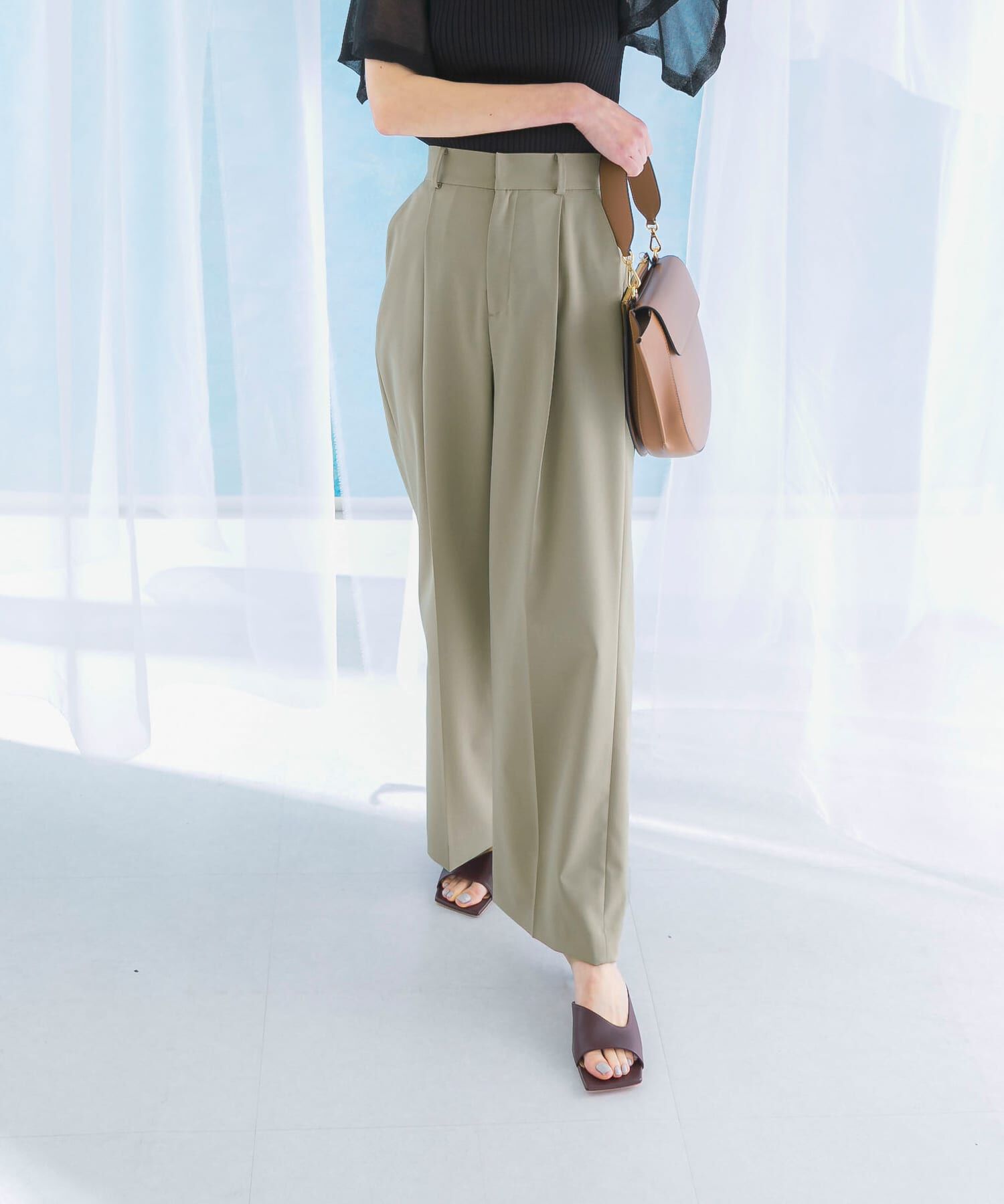 URBAN RESEARCH ROSSO「防シワハイウエストワイドスラックス」|その他|