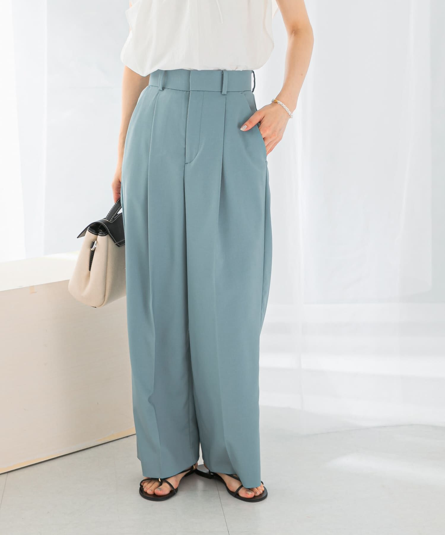 URBAN RESEARCH ROSSO「防シワハイウエストワイドスラックス」|その他|