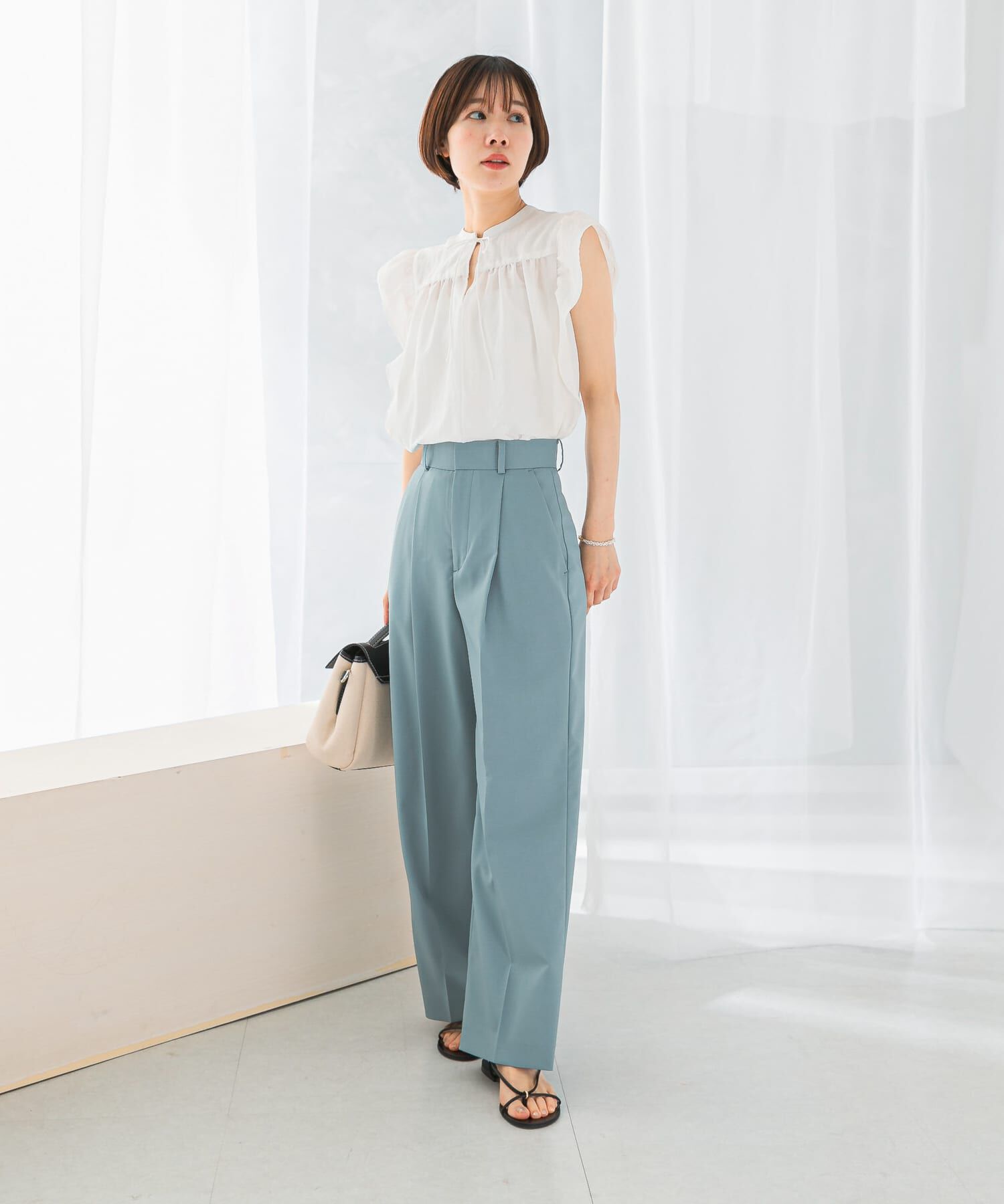 URBAN RESEARCH ROSSO「防シワハイウエストワイドスラックス」|その他|