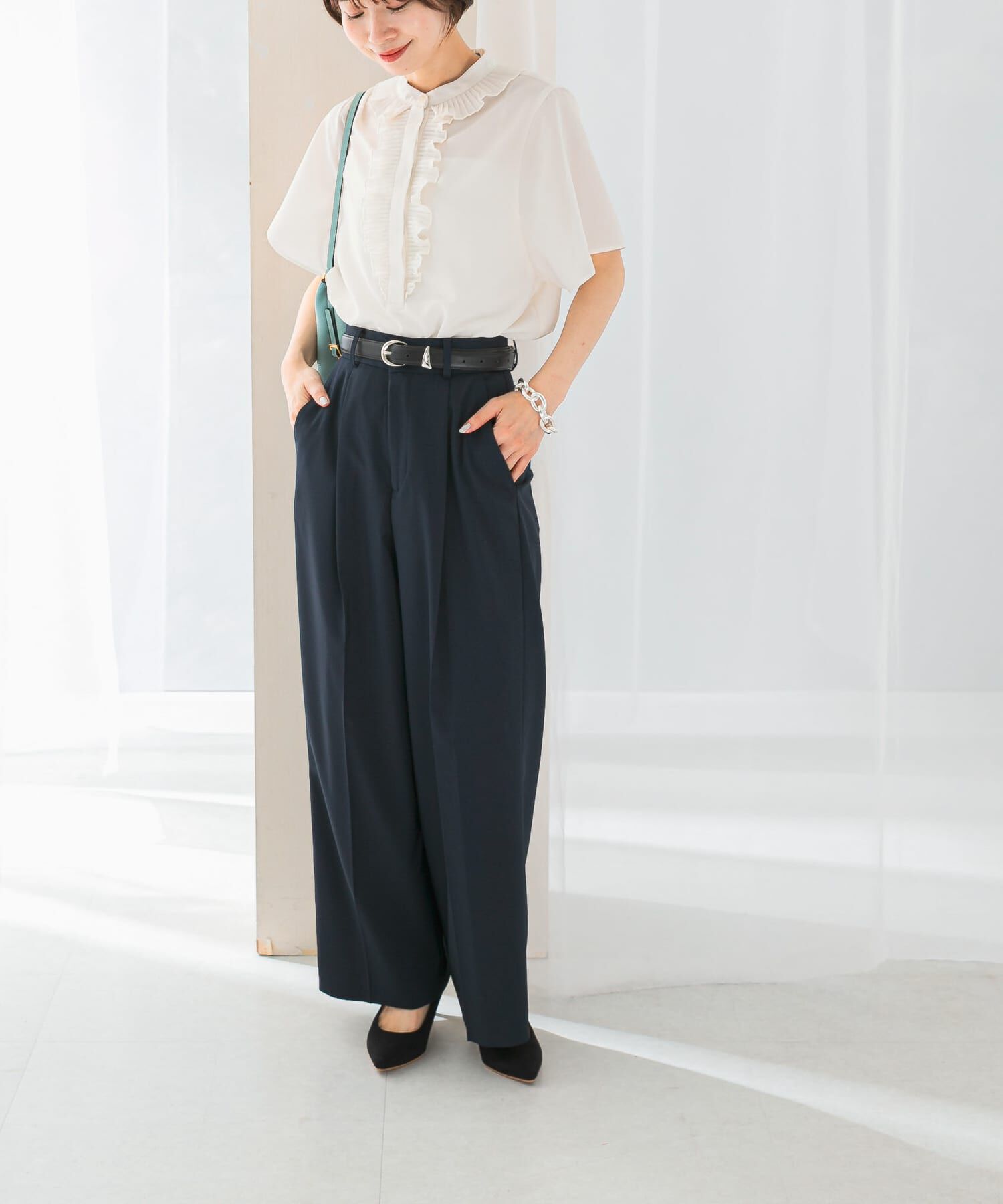 URBAN RESEARCH ROSSO「防シワハイウエストワイドスラックス」|その他|