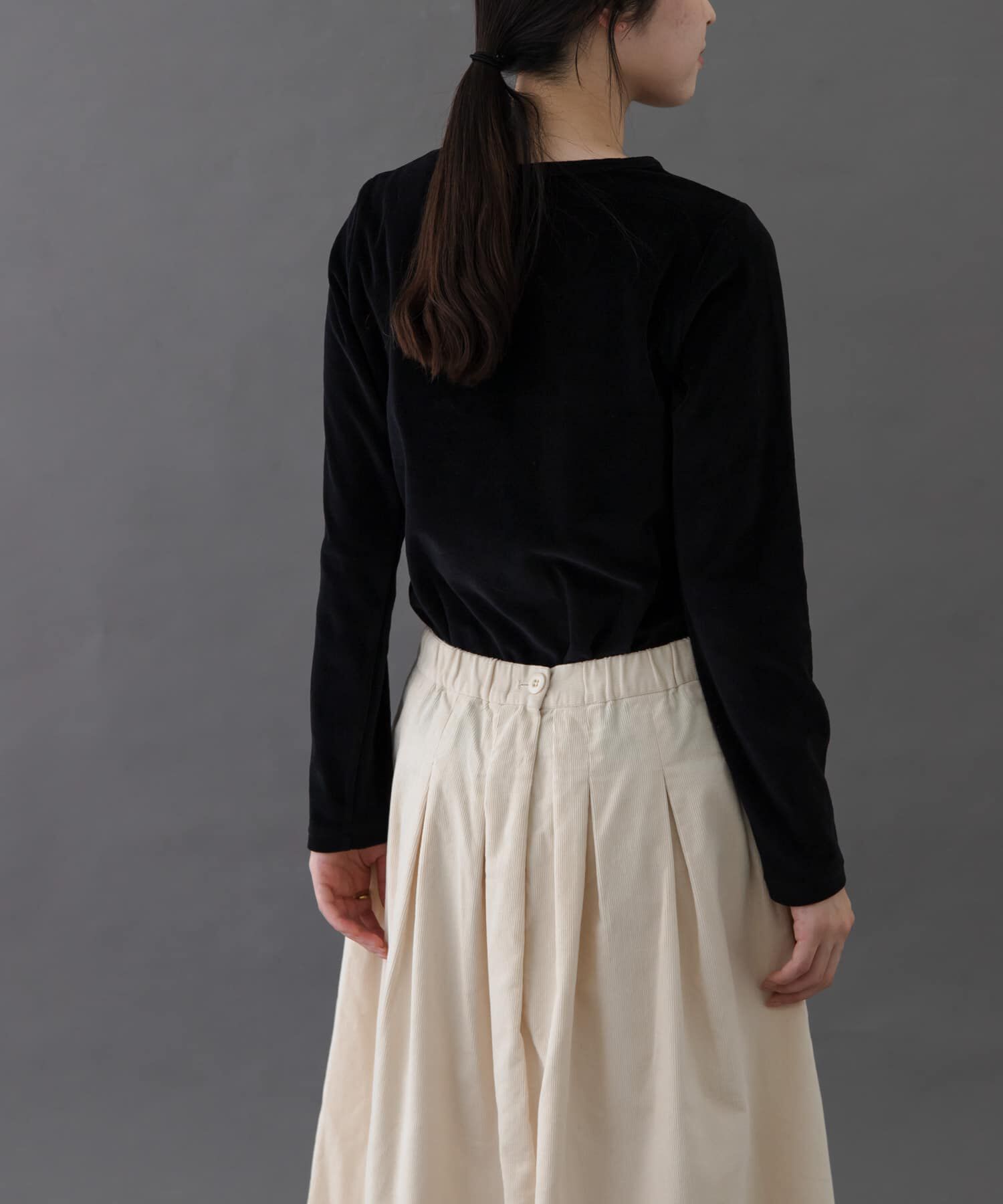 URBAN RESEARCH DOORS「FORK&SPOON　ベロアロングスリーブTシャツ」|Tシャツ・カットソー|