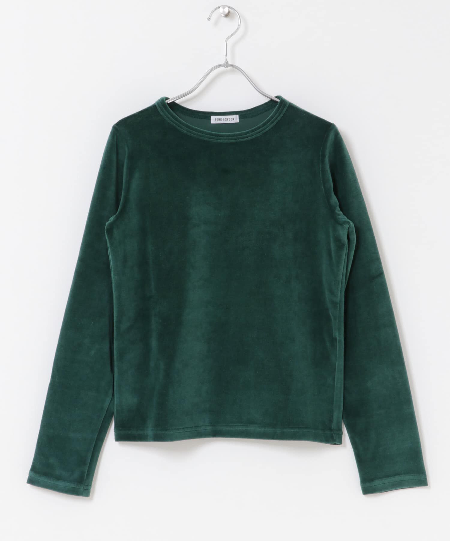 URBAN RESEARCH DOORS「FORK&SPOON　ベロアロングスリーブTシャツ」|Tシャツ・カットソー|