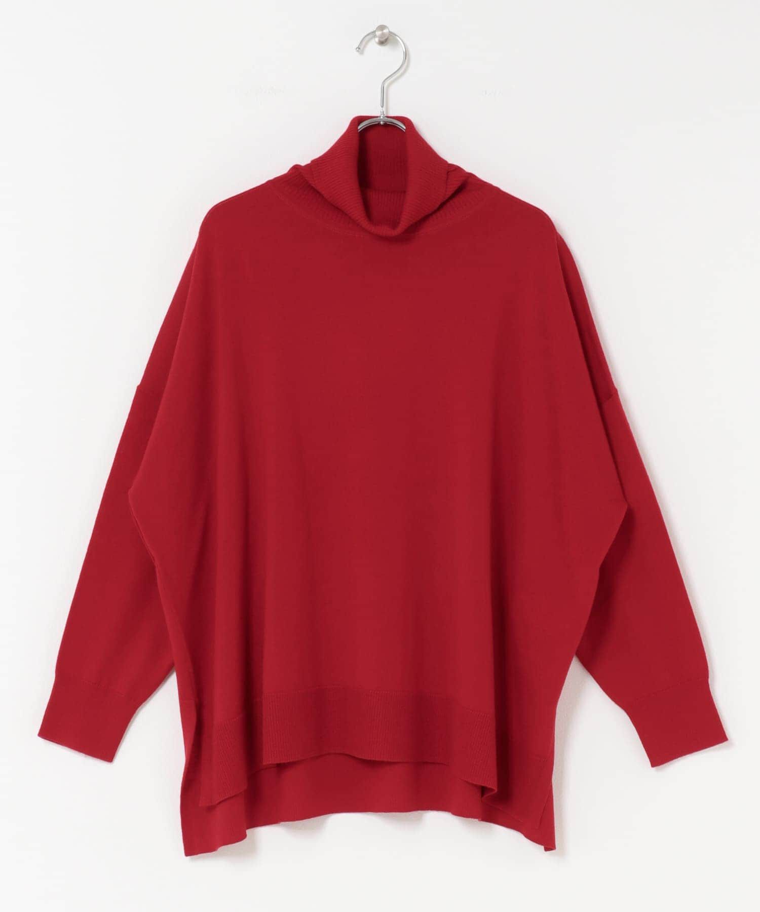 URBAN RESEARCH DOORS「ウォッシャブルウールタートルネックワイドプルオーバー」|ニット・セーター|