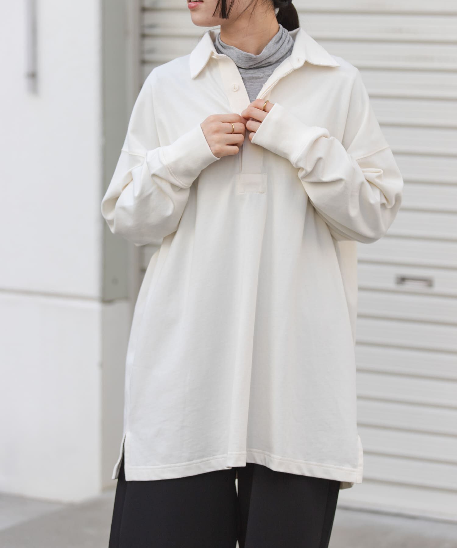 URBAN RESEARCH DOORS「FORK&SPOON　ガーメントダイビッグラガーシャツ」|Tシャツ・カットソー|