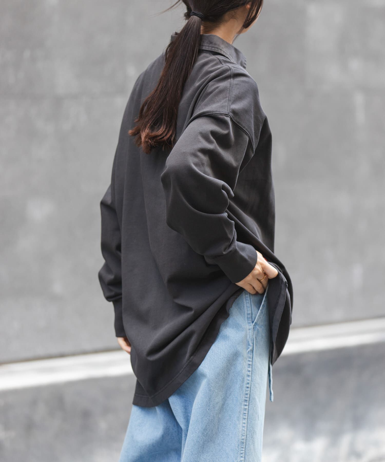 URBAN RESEARCH DOORS「FORK&SPOON　ガーメントダイビッグラガーシャツ」|Tシャツ・カットソー|