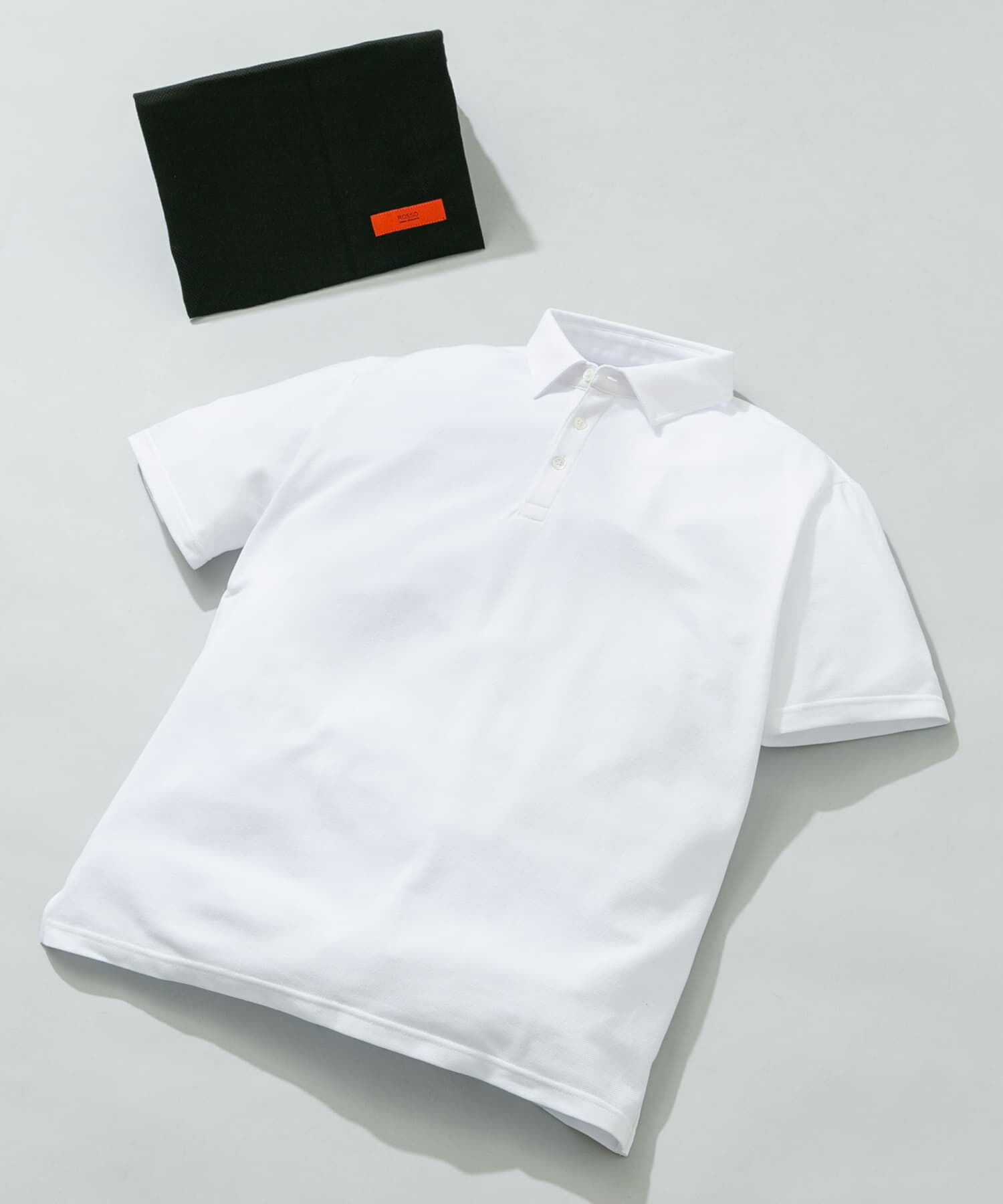 URBAN RESEARCH ROSSO「『抗菌 / 防臭』『XLサイズあり』ハイパフォーマンス鹿の子ポロシャツ」|ポロシャツ|ホワイト