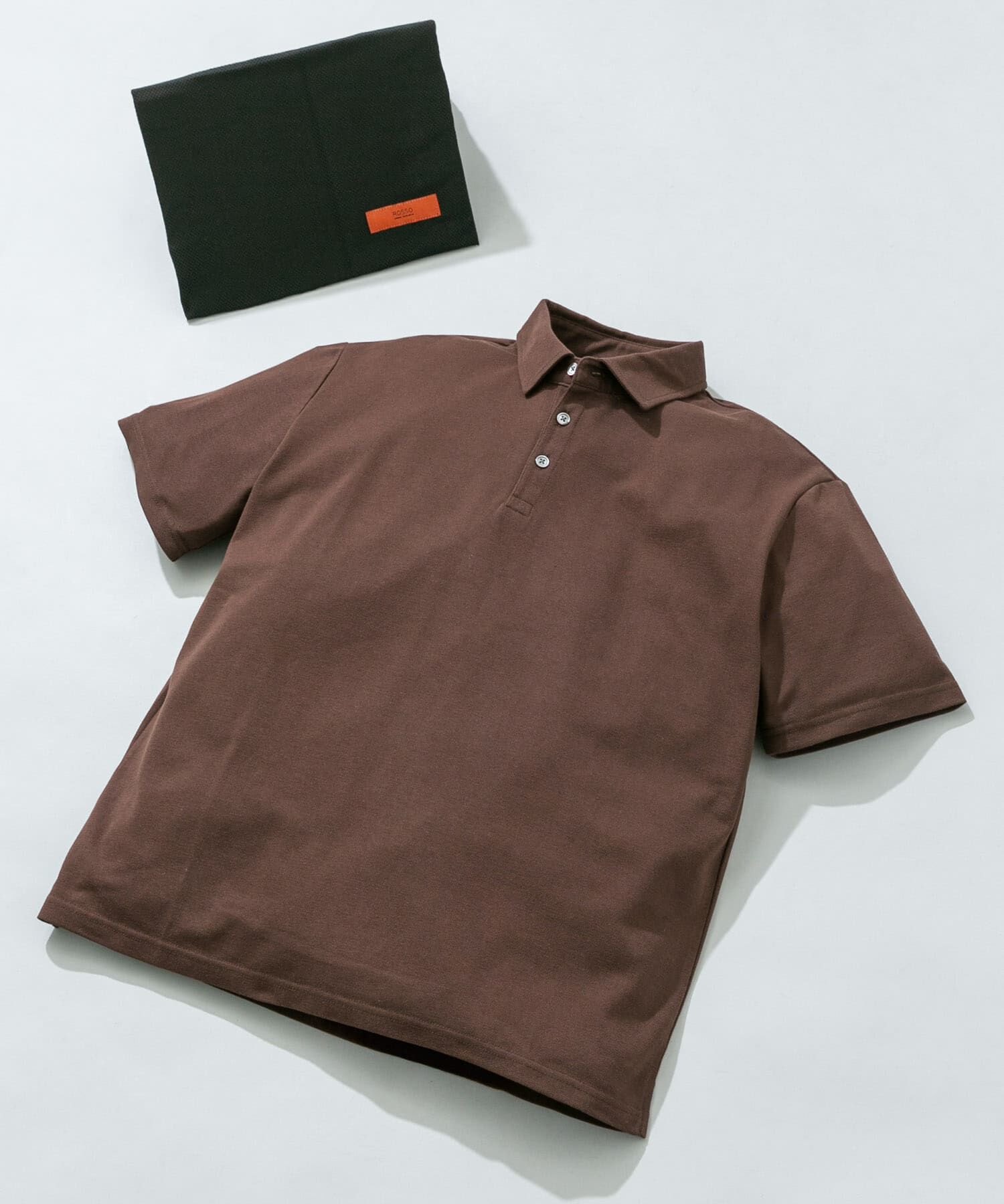 URBAN RESEARCH ROSSO「『抗菌 / 防臭』『XLサイズあり』ハイパフォーマンス鹿の子ポロシャツ」|ポロシャツ|ブラウン