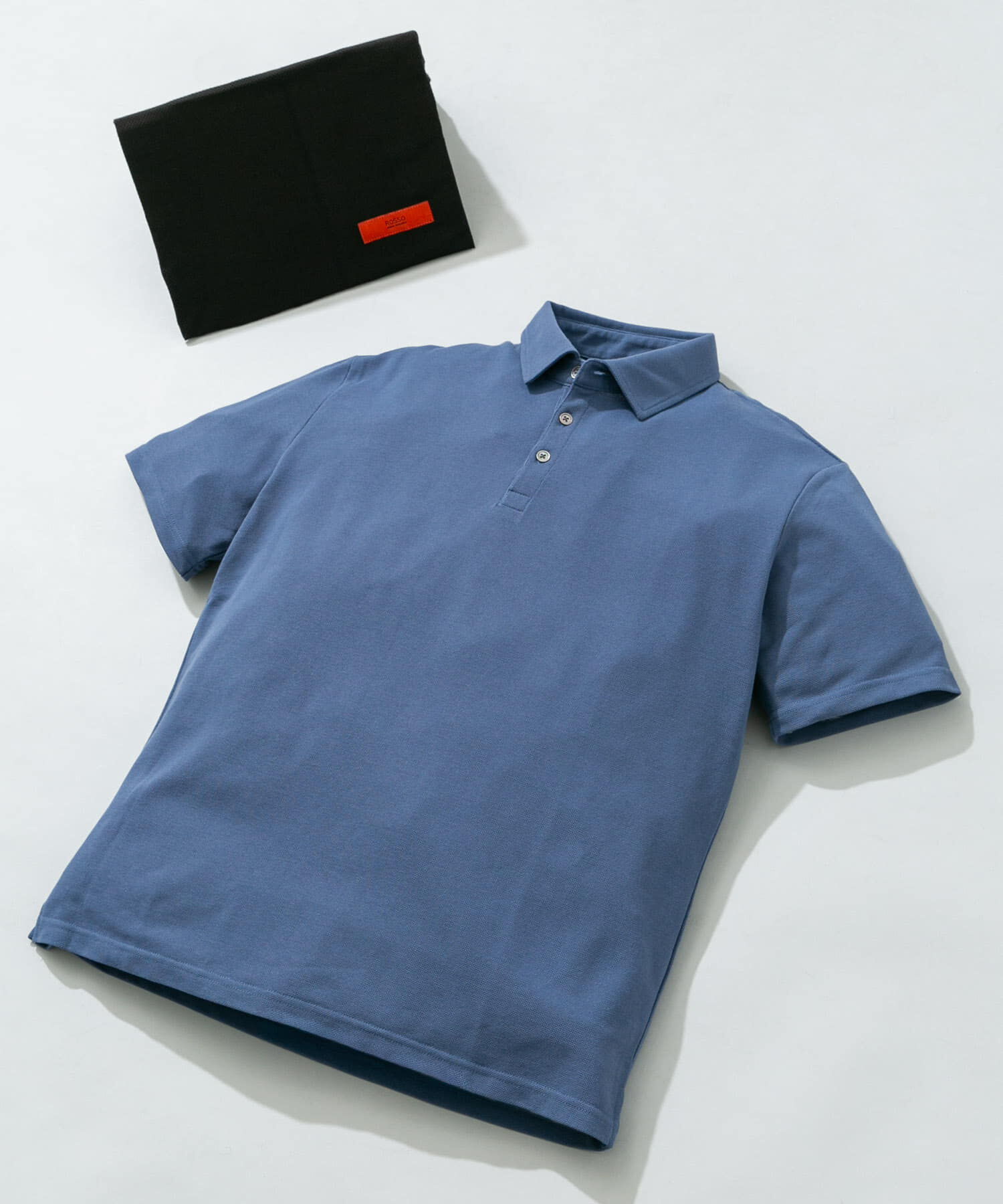 URBAN RESEARCH ROSSO「『抗菌 / 防臭』『XLサイズあり』ハイパフォーマンス鹿の子ポロシャツ」|ポロシャツ|ブルー
