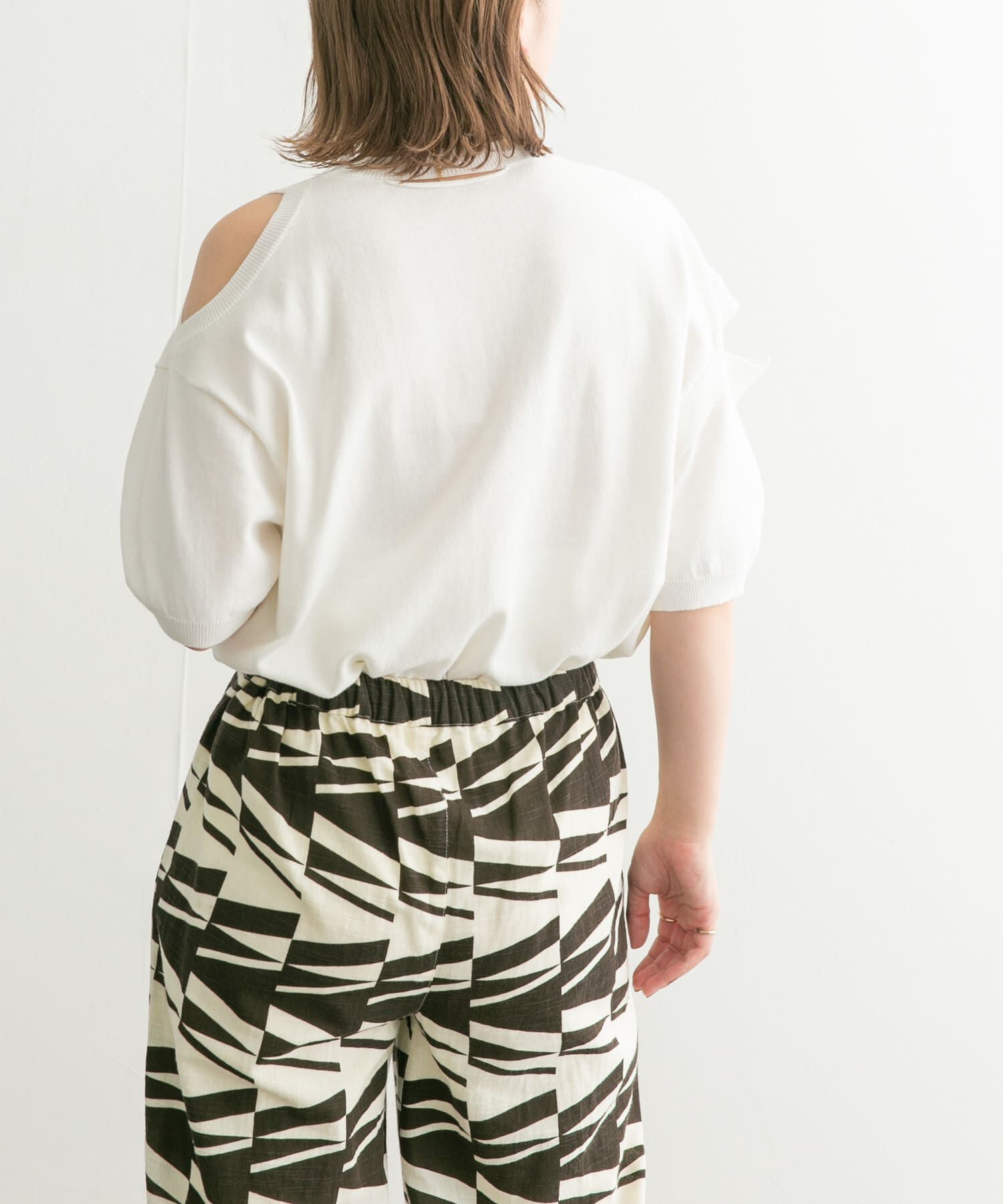  「2WAYカットアウトニット」|ニット・セーター|