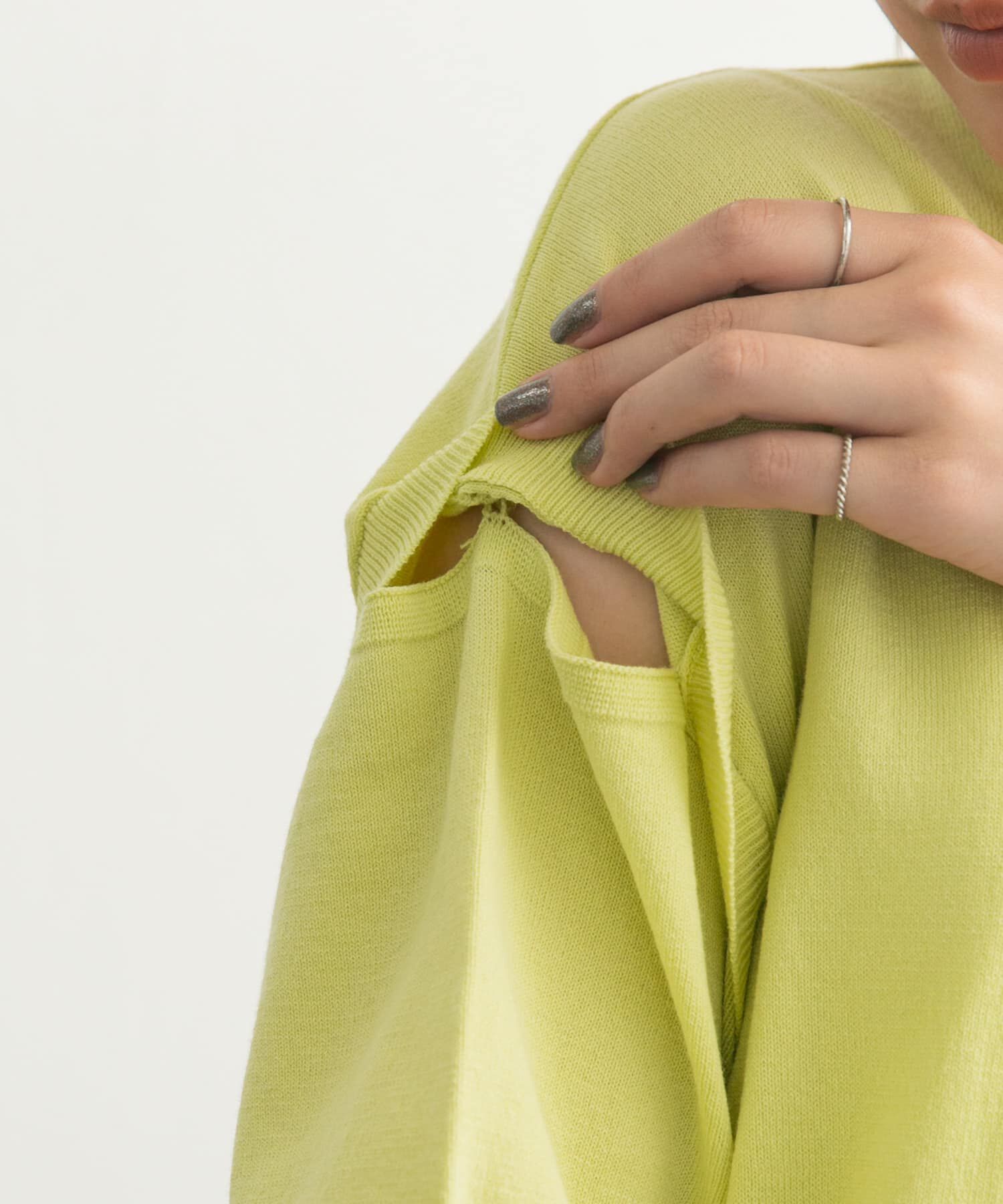  「2WAYカットアウトニット」|ニット・セーター|