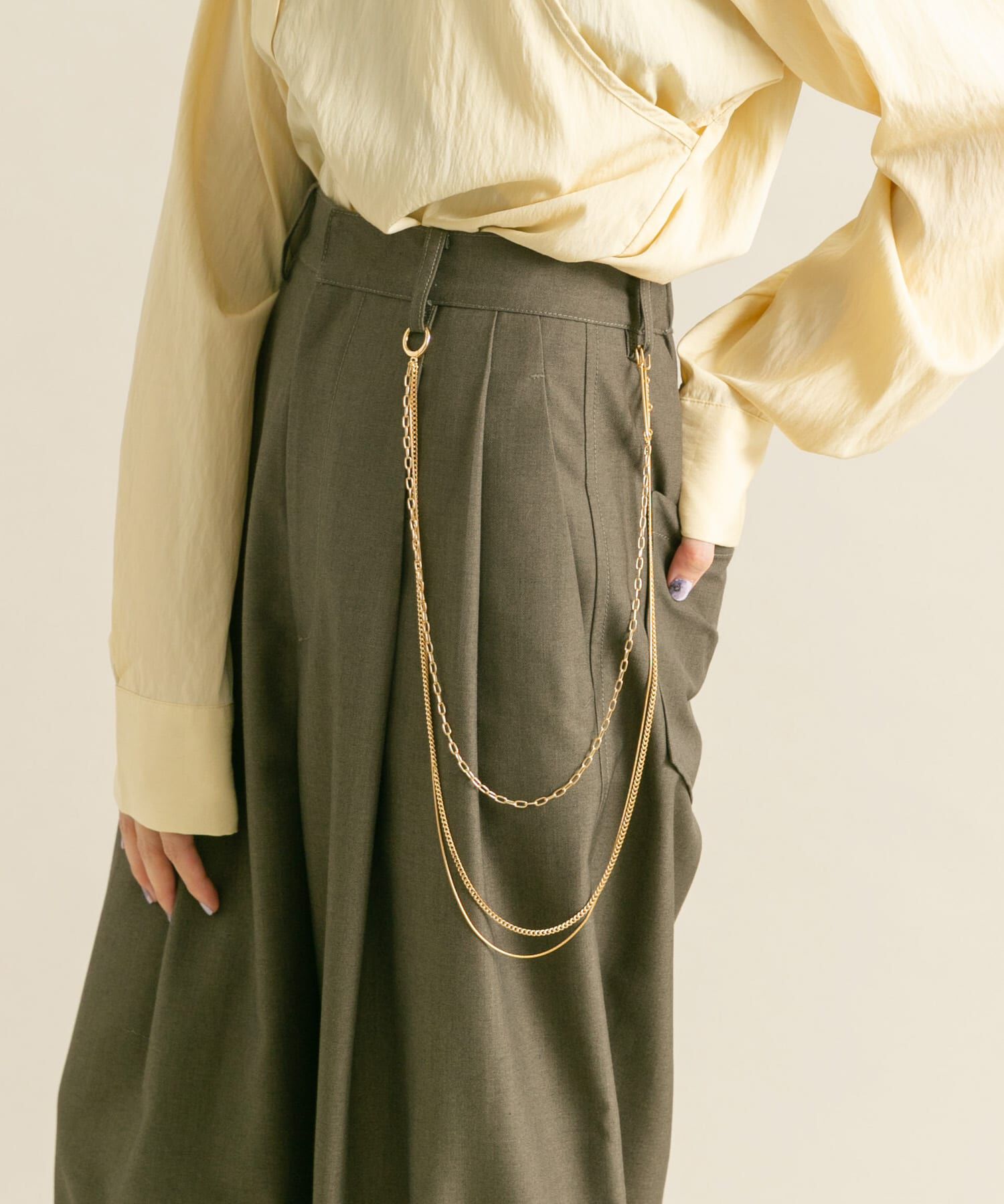  「マルチチェーンブローチ」|ブローチ・コサージュ|ゴールド