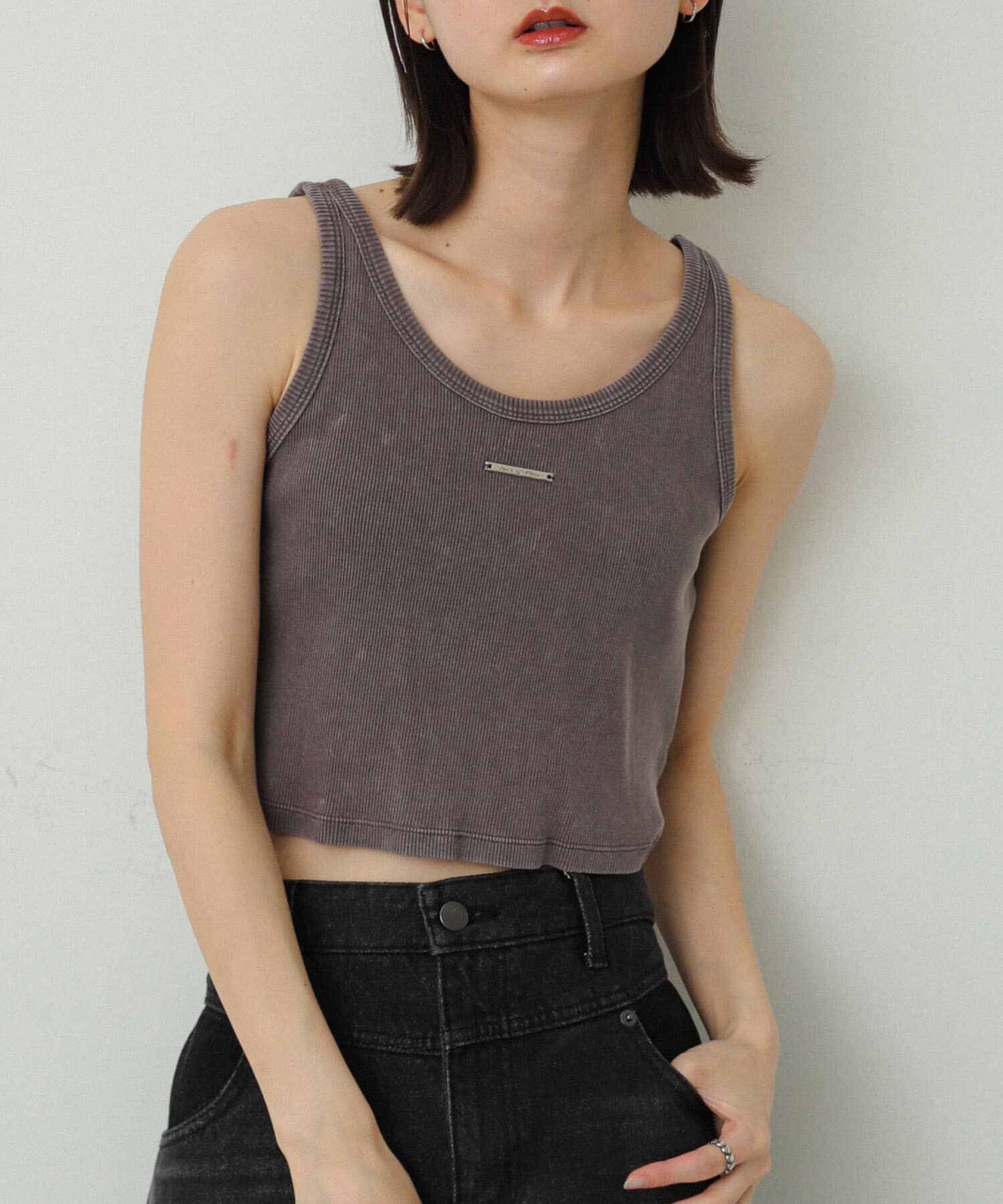 SENSE OF PLACE by URBAN RESEARCH「プレートピグメントタンクトップ」|タンクトップ|グレー