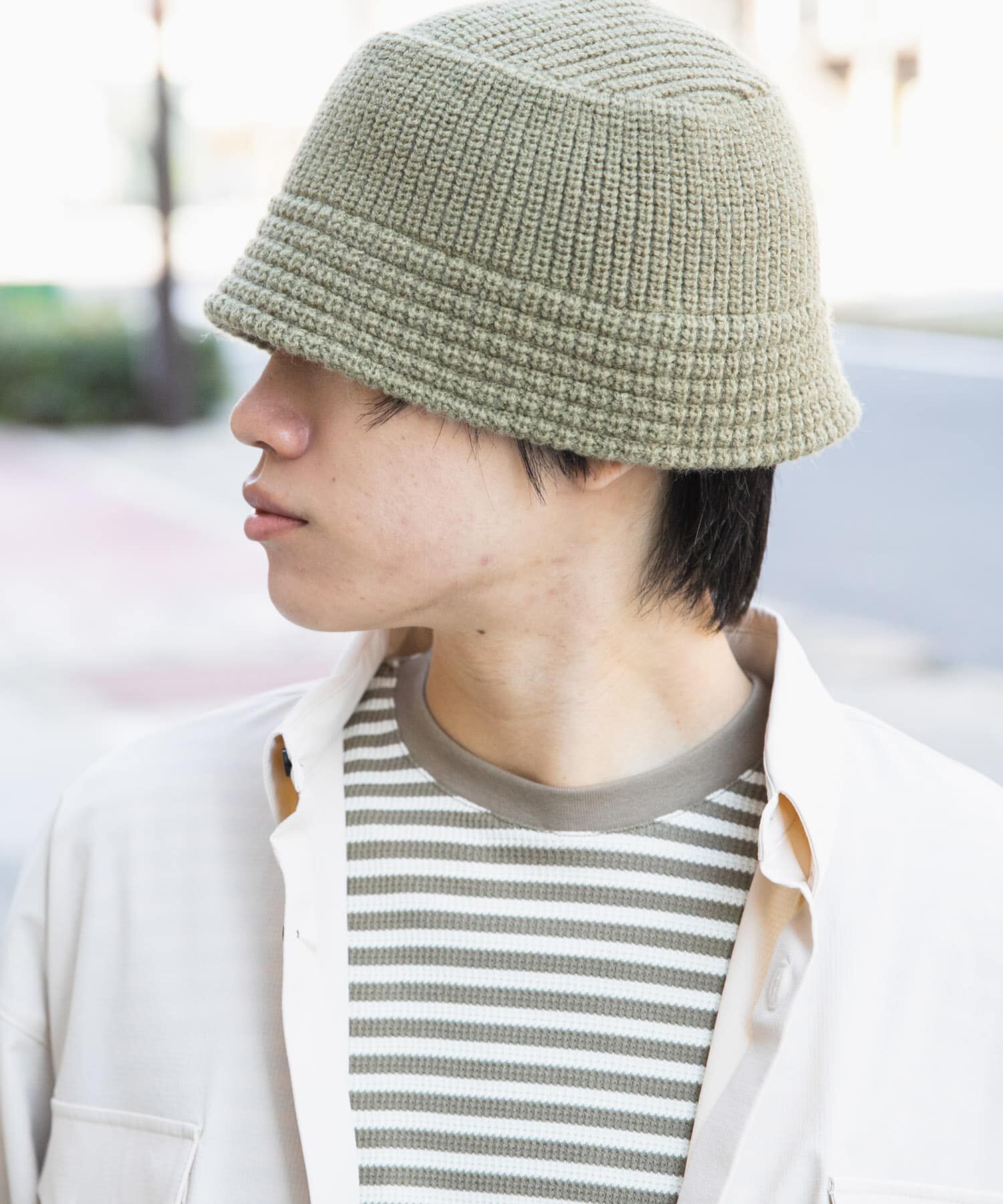 SENSE OF PLACE by URBAN RESEARCH「ニットバケットハット」|ハット|カーキ