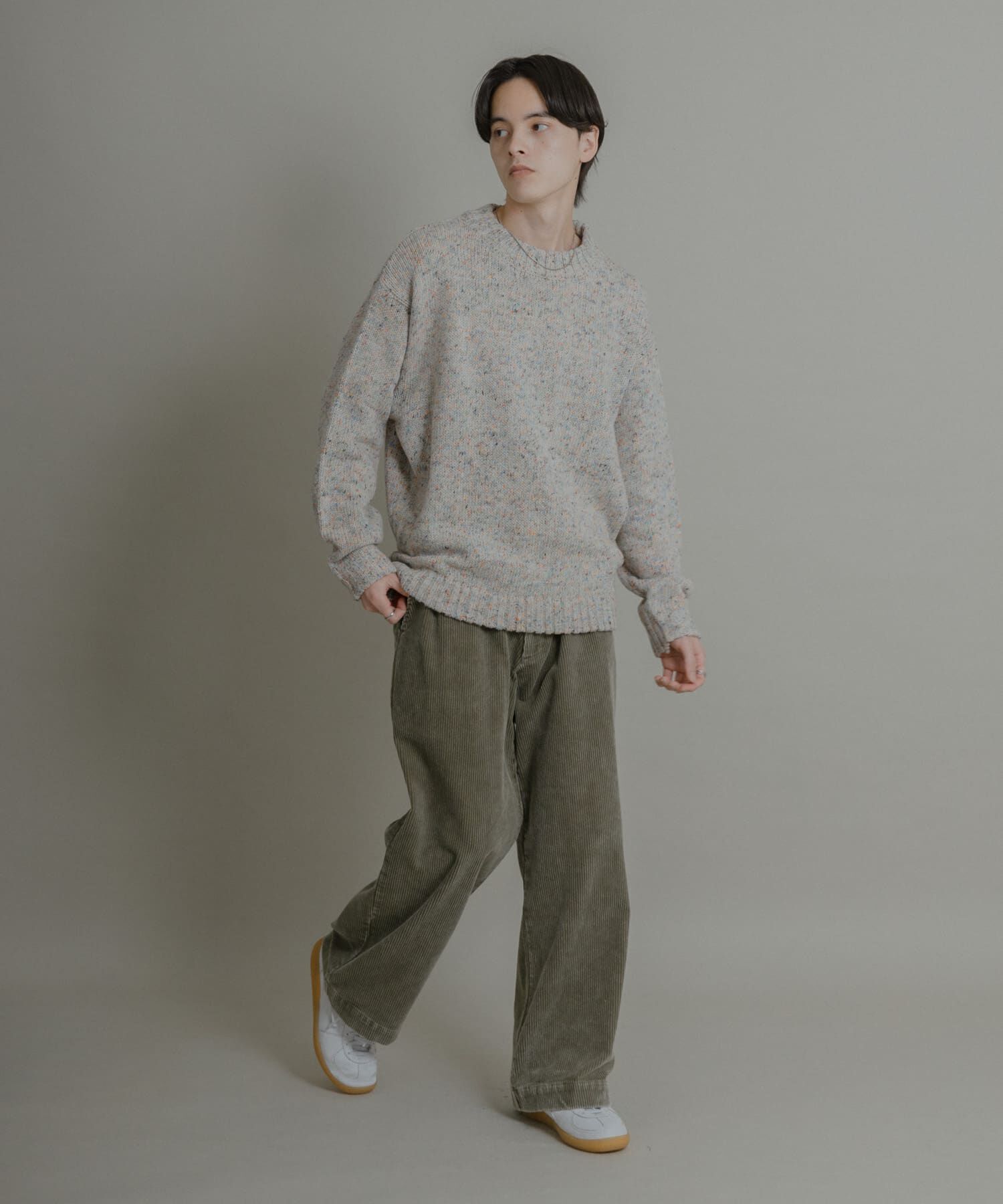 SENSE OF PLACE by URBAN RESEARCH「『洗濯可』カラーネップニットプルオーバー」|ニット・セーター|