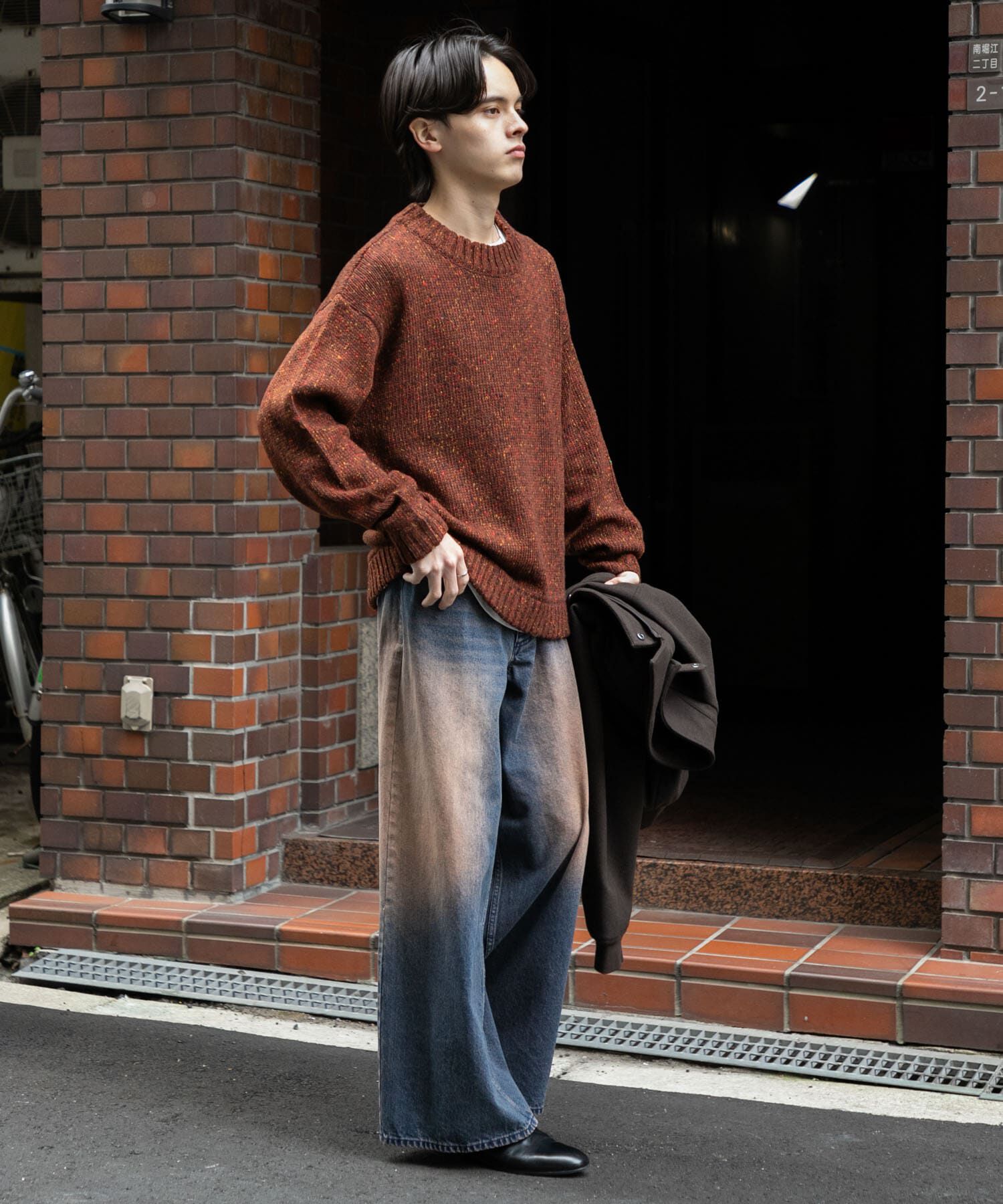 SENSE OF PLACE by URBAN RESEARCH「『洗濯可』カラーネップニットプルオーバー」|ニット・セーター|