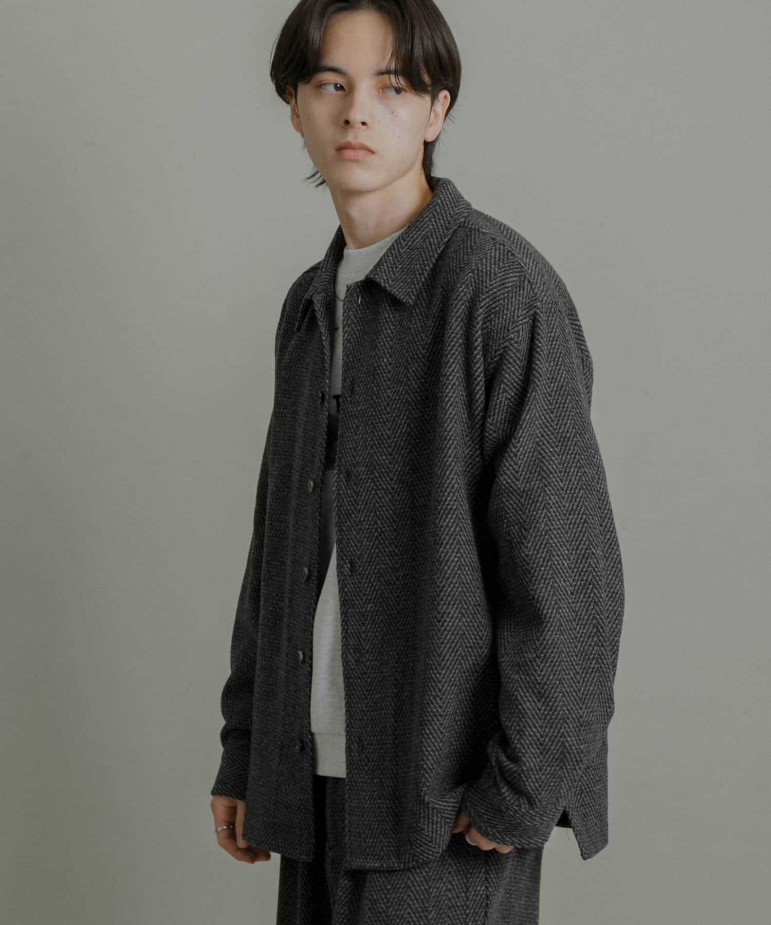 SENSE OF PLACE by URBAN RESEARCH「スライバーライクヘリンボーンシャツ」|シャツ・ブラウス|