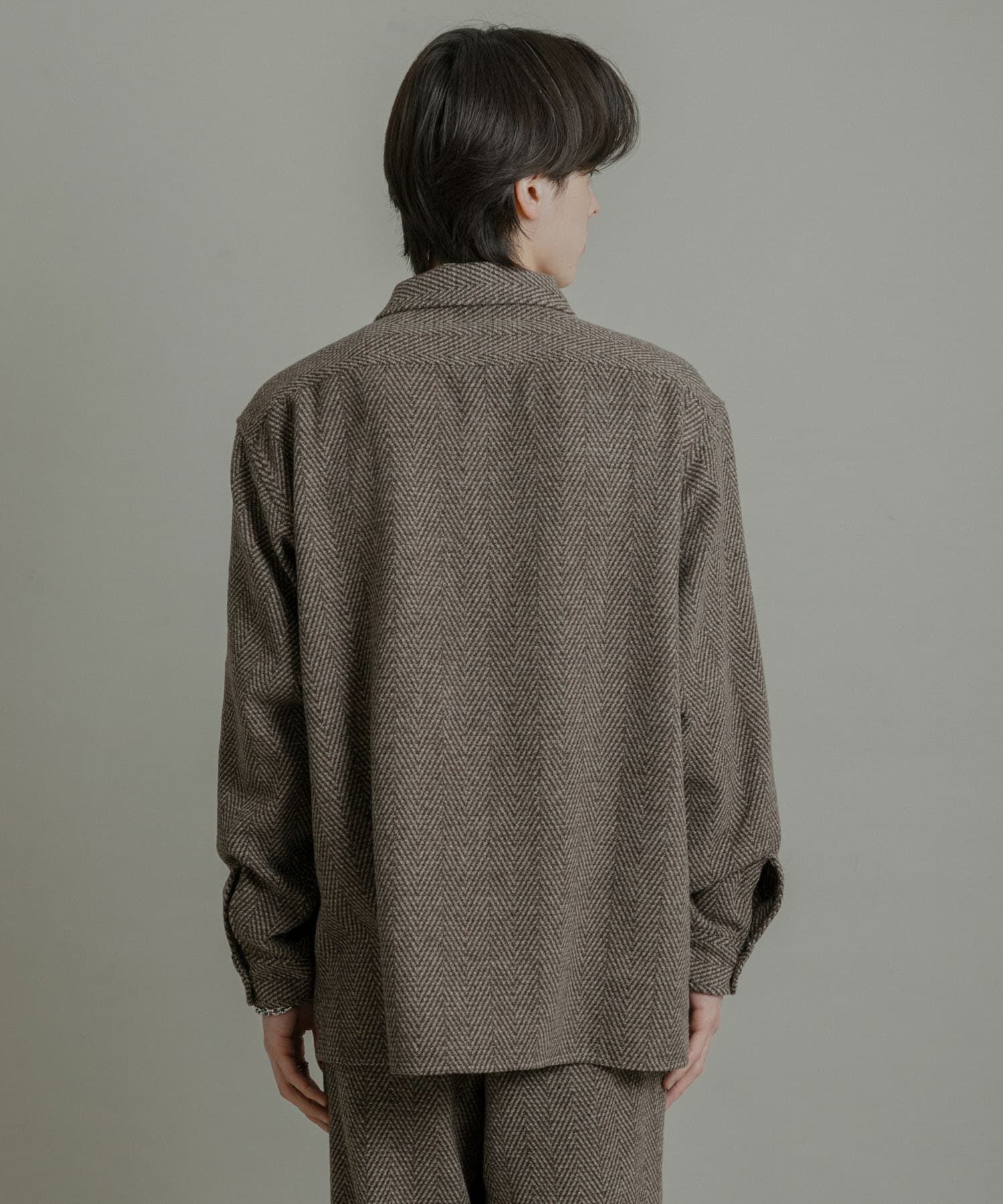 SENSE OF PLACE by URBAN RESEARCH「スライバーライクヘリンボーンシャツ」|シャツ・ブラウス|