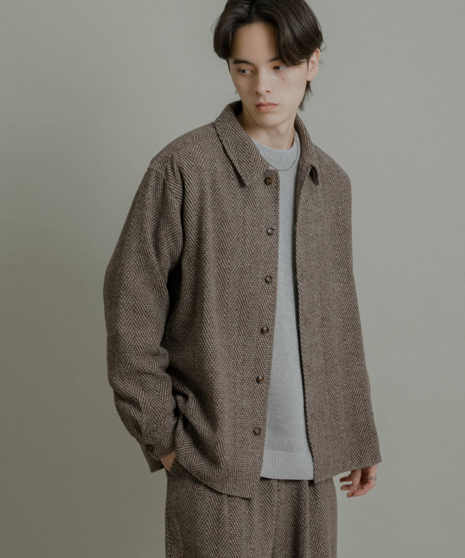 SENSE OF PLACE by URBAN RESEARCH「スライバーライクヘリンボーンシャツ」|シャツ・ブラウス|