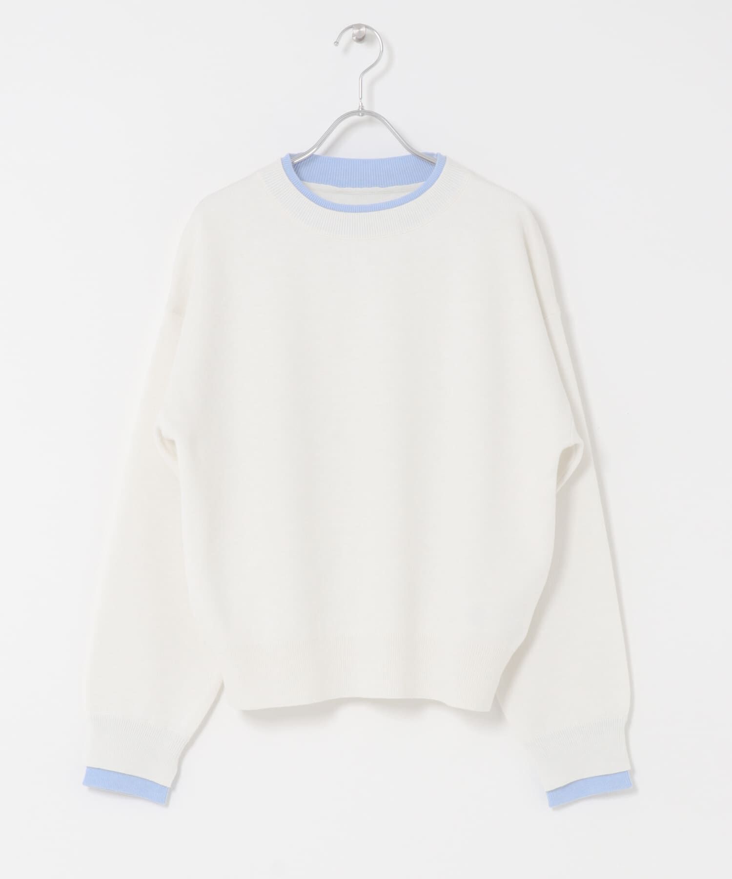 SENSE OF PLACE by URBAN RESEARCH「『洗濯可』バイカラーレイヤードセーター」|ニット・セーター|