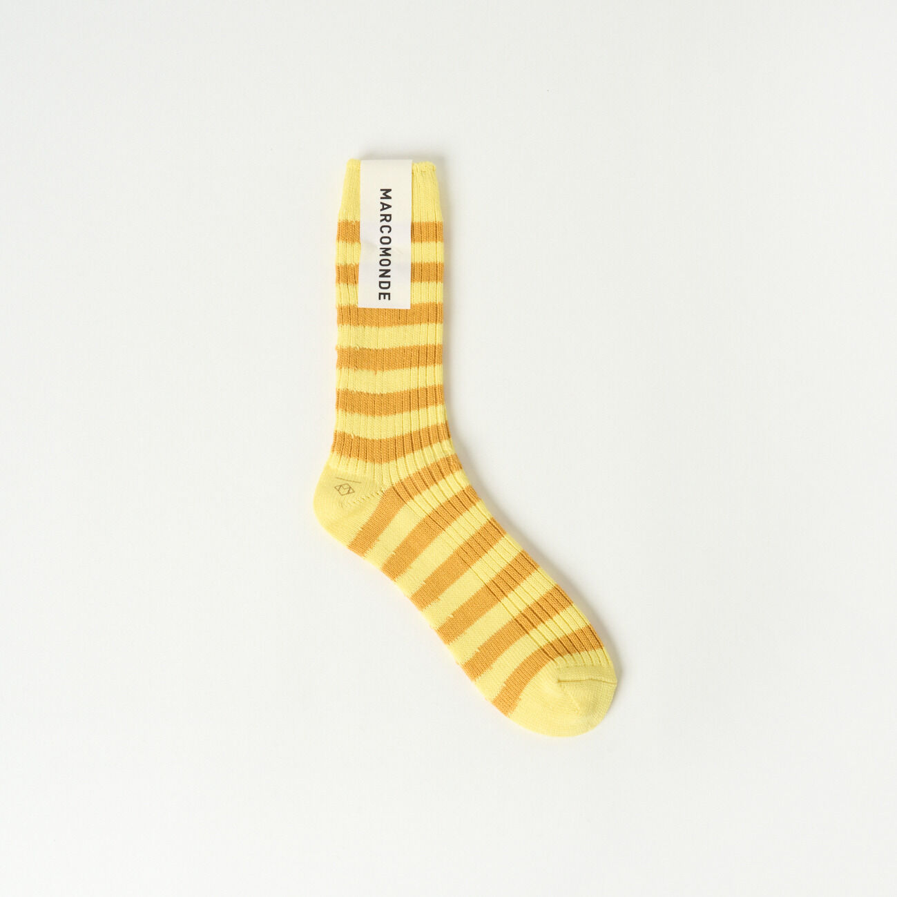  「MARCOMONDE BORDER SOCKS」|ソックス|イエロー