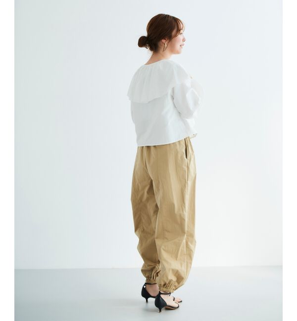 le.coeur blanc「《WEB限定アイテム》ラッフルカラーリボンブラウス」|シャツ・ブラウス|