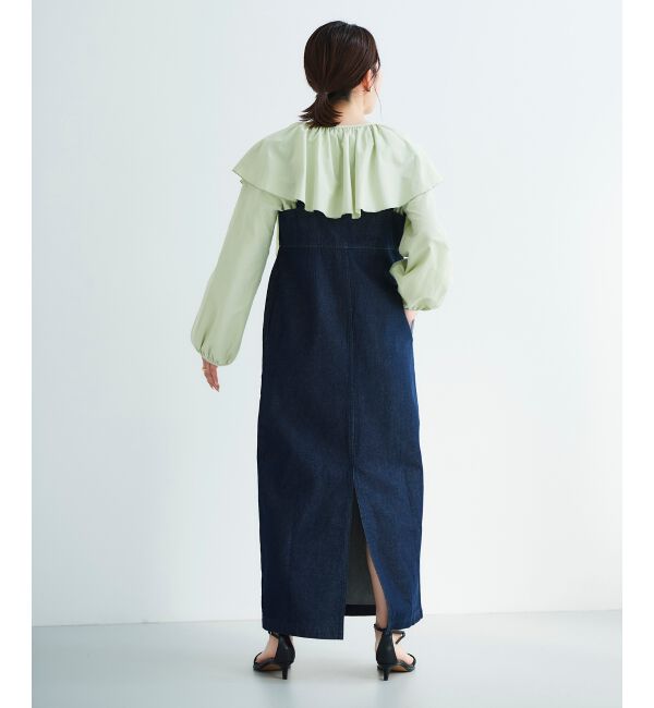 le.coeur blanc「《WEB限定アイテム》ラッフルカラーリボンブラウス」|シャツ・ブラウス|