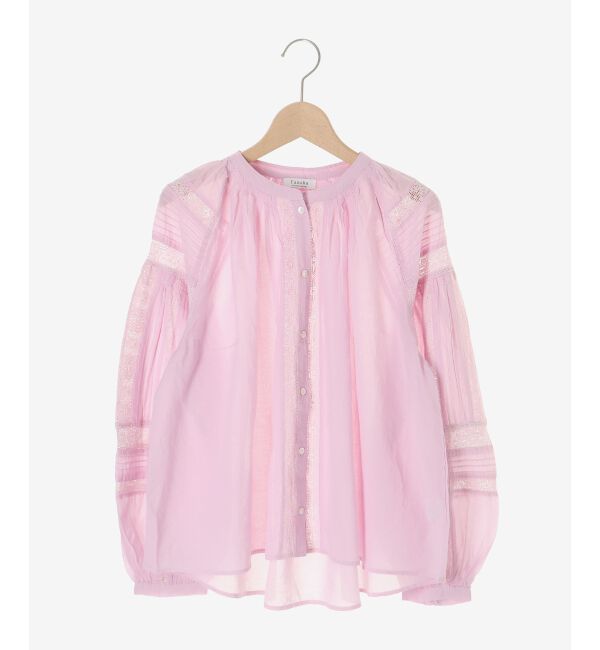  「Fanakaコットンレーヨンレースブラウス」|シャツ・ブラウス|