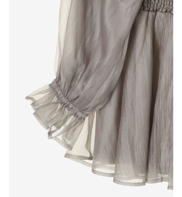 MAJESTICLEGON「ショルダーリボンオフショルチュニック」|シャツ・ブラウス|