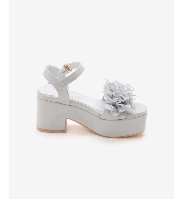  「ミルフィーユフリル厚底サンダル」|サンダル|